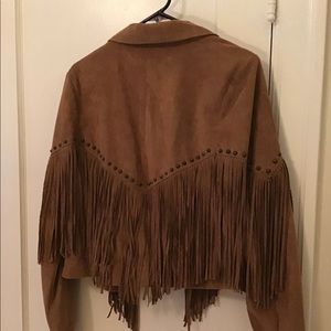 Suede Fringe Jacket